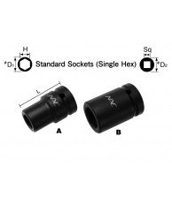 1/2" Standard Socket (Single Hex)